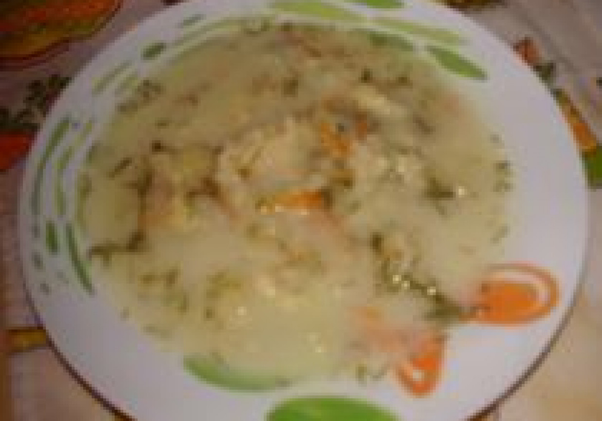 Zupa kalafiorowa z lanymi kluseczkami foto