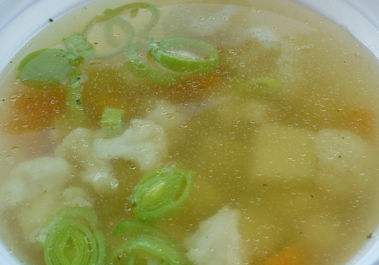 Zupa kalafiorowa z porem foto