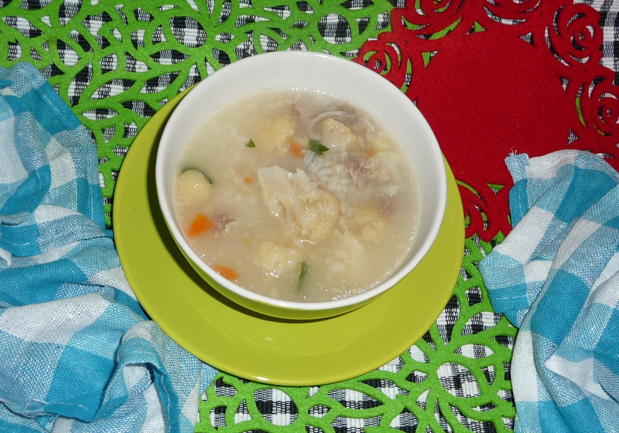 Zupa kalafiorowa z ryżem foto