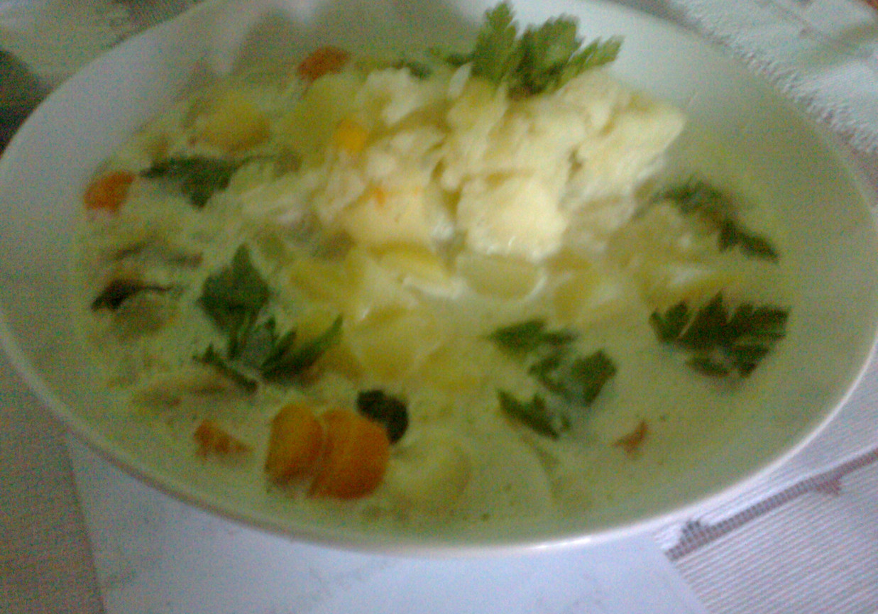 Zupa kalafiorowa zabielana foto