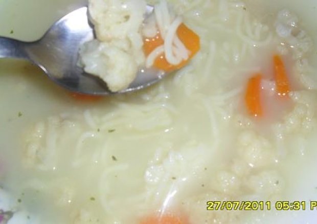 Fotografia przedstawiająca zupa kalafiorowa