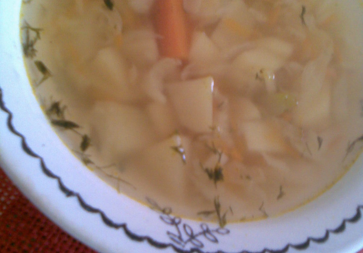 Zupa kapuściana z koperkiem foto