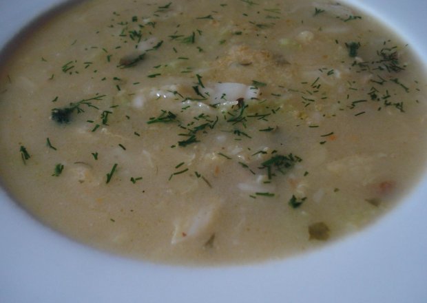 Fotografia przedstawiająca Zupa kapuściana z serduszkami