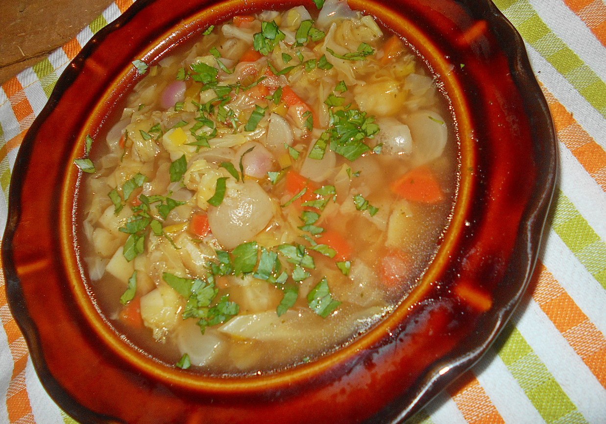 Zupa kapuściano-rzodkiewkowa foto