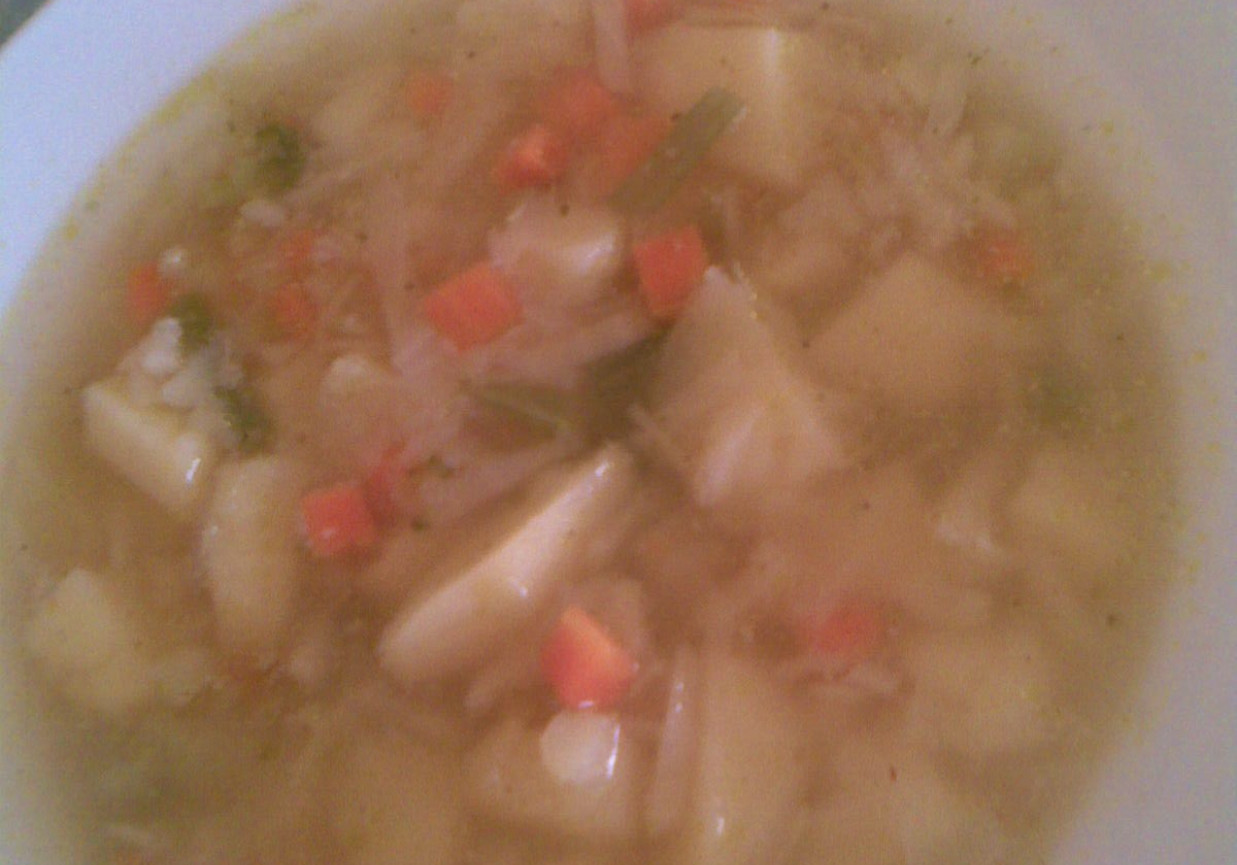 Zupa kapuściano - warzywna foto