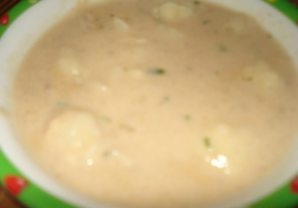 Zupa kerm pieczarkowo- cebulowa foto