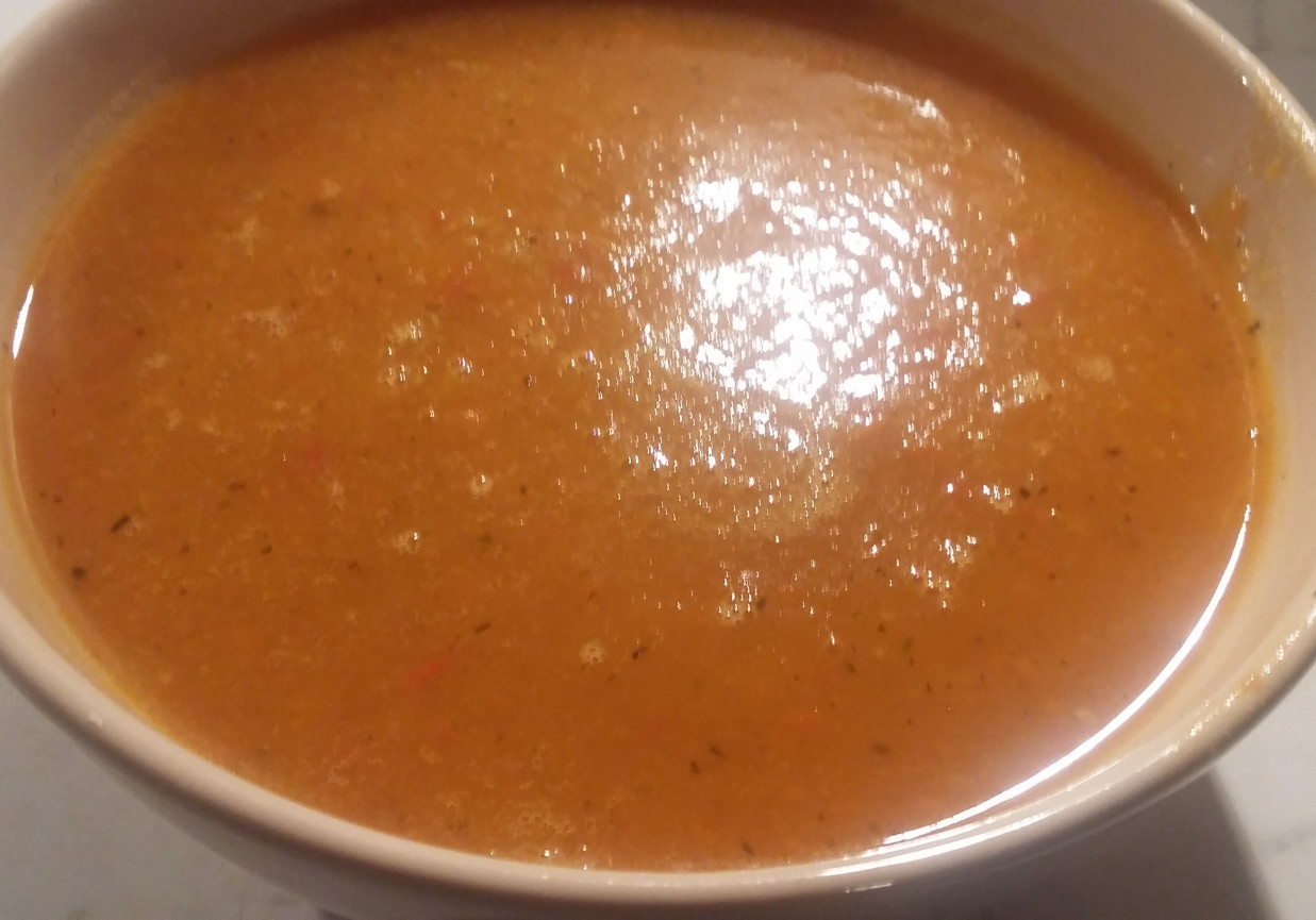 Zupa krem (dynia, papryka, marchew, ziemniak) foto