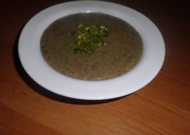 Fotografia przedstawiająca Zupa krem grzybowa