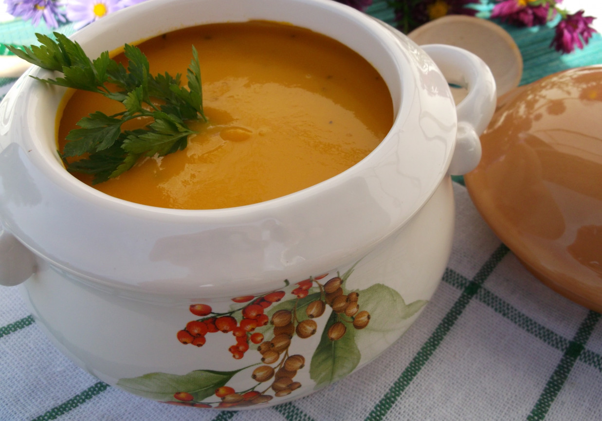 Zupa -  krem marchewkowy. foto