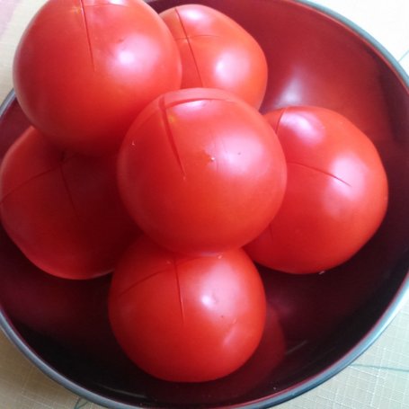 Krok 1 - Zupa krem pomidorowy z grzankami foto