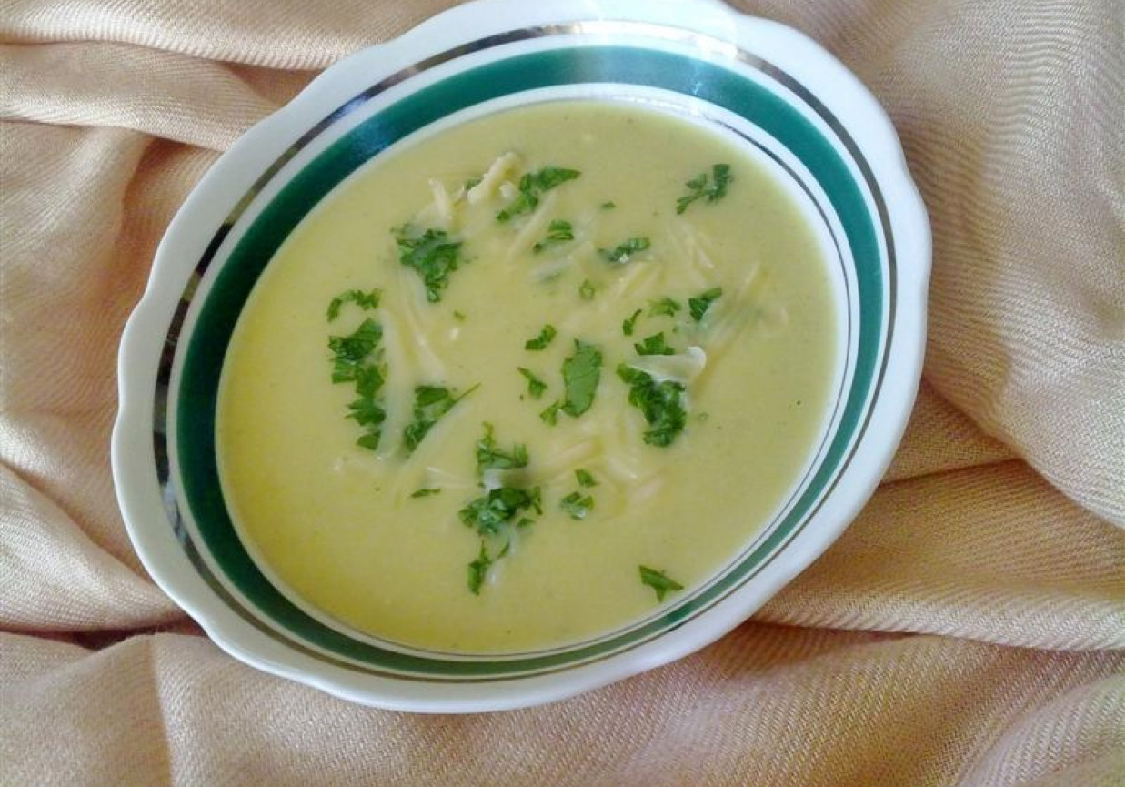 Zupa krem porowo-ziemniaczany foto