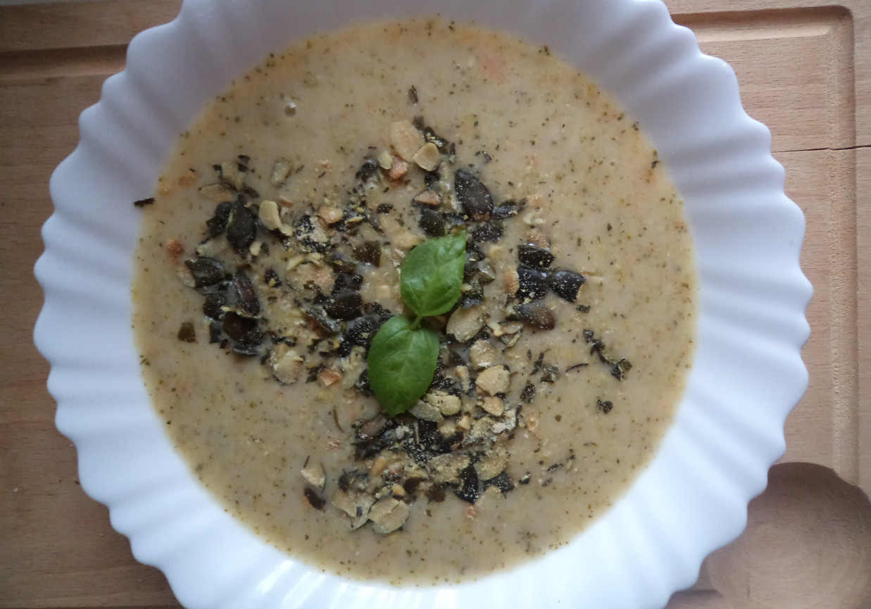 Zupa krem z brokuła, kalafiora i kaszy owsianej :) foto