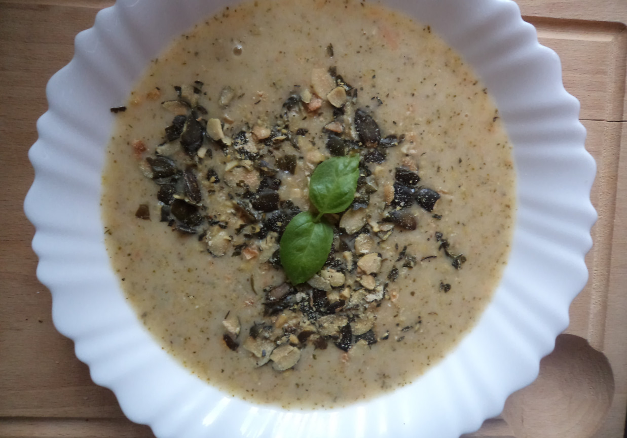 Zupa krem z brokuła, kalafiora i kaszy owsianej :) foto