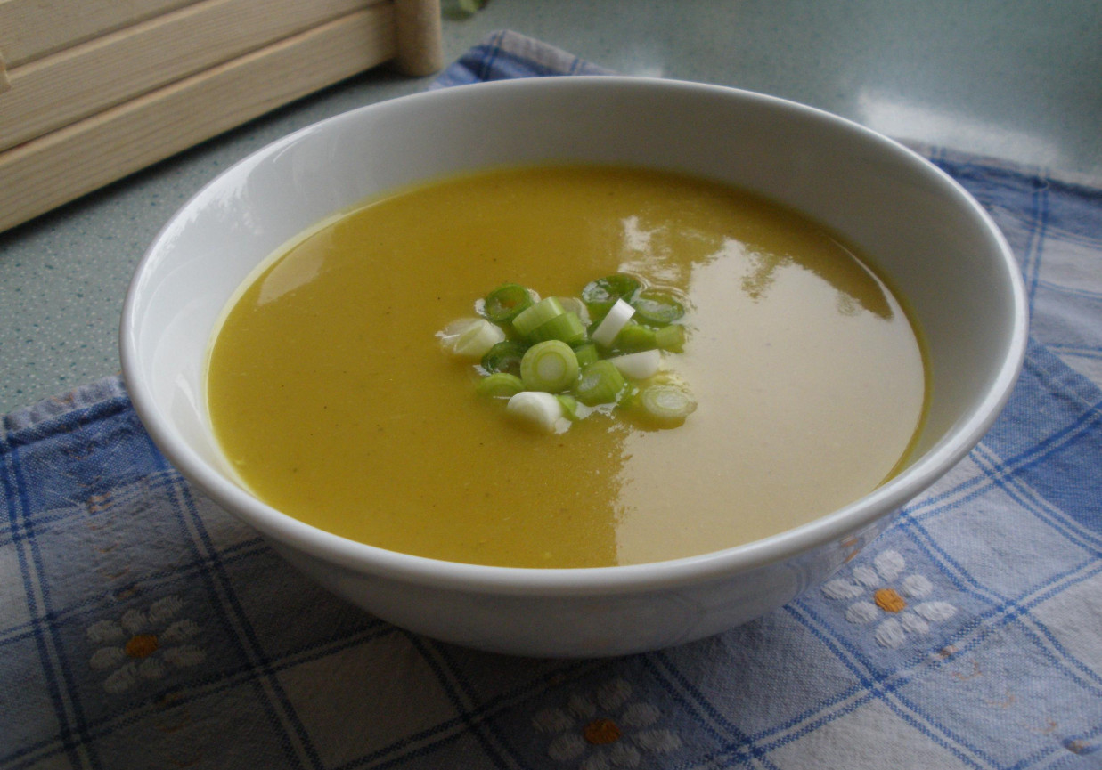 Zupa krem z dyni z curry foto