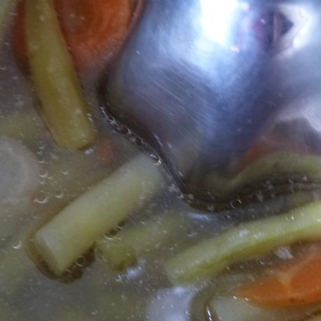 Krok 3 - Zupa krem z fasolki szparagowej  foto