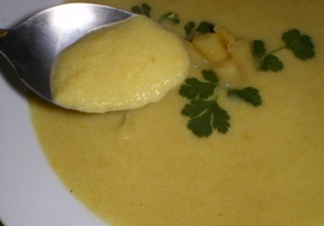 Zupa krem z fasolki szparagowej foto