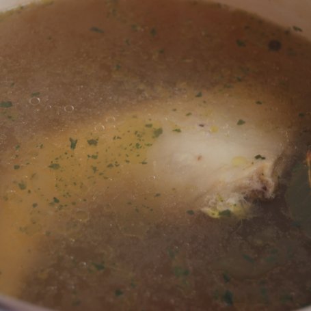 Krok 1 - Zupa  - krem z kalafiora z kawałkami kurczaka i warzywami foto
