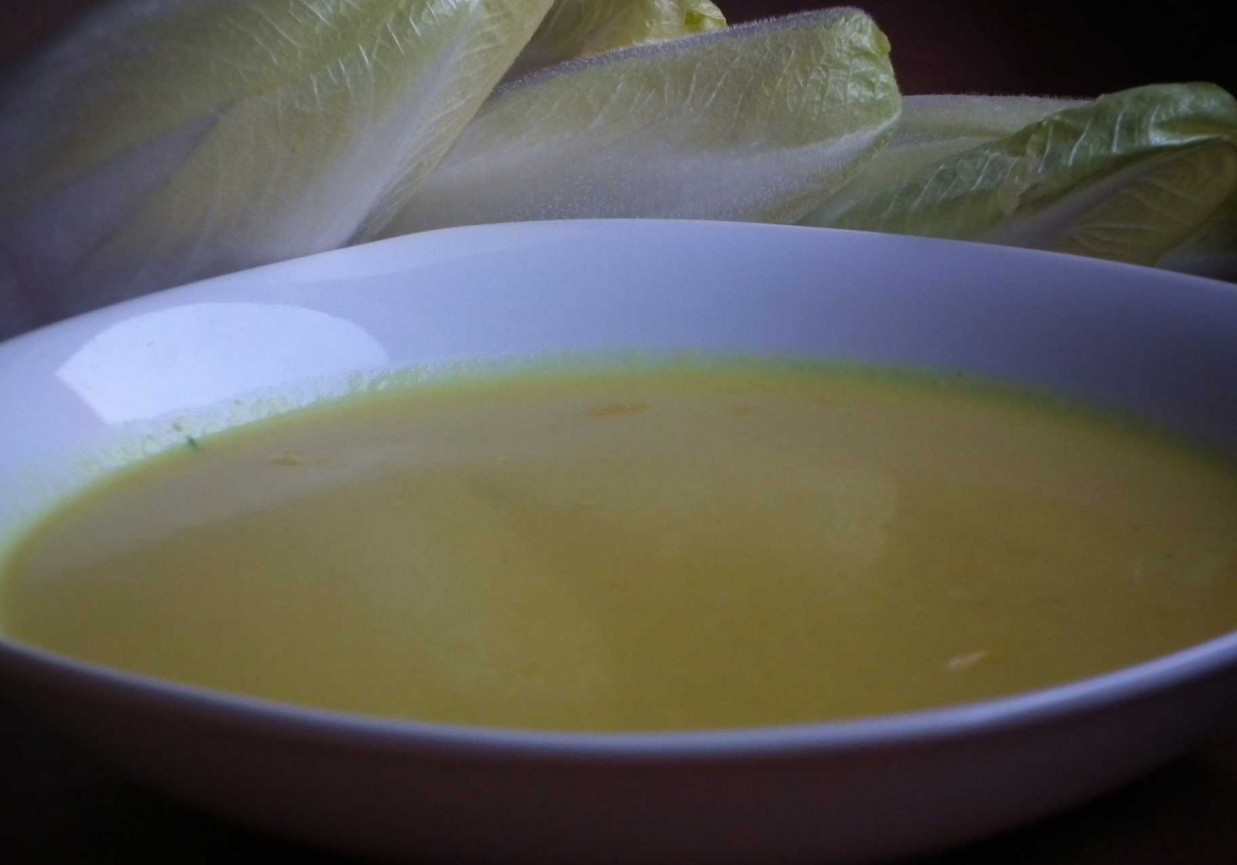 Zupa krem z kukurydzy z curry foto