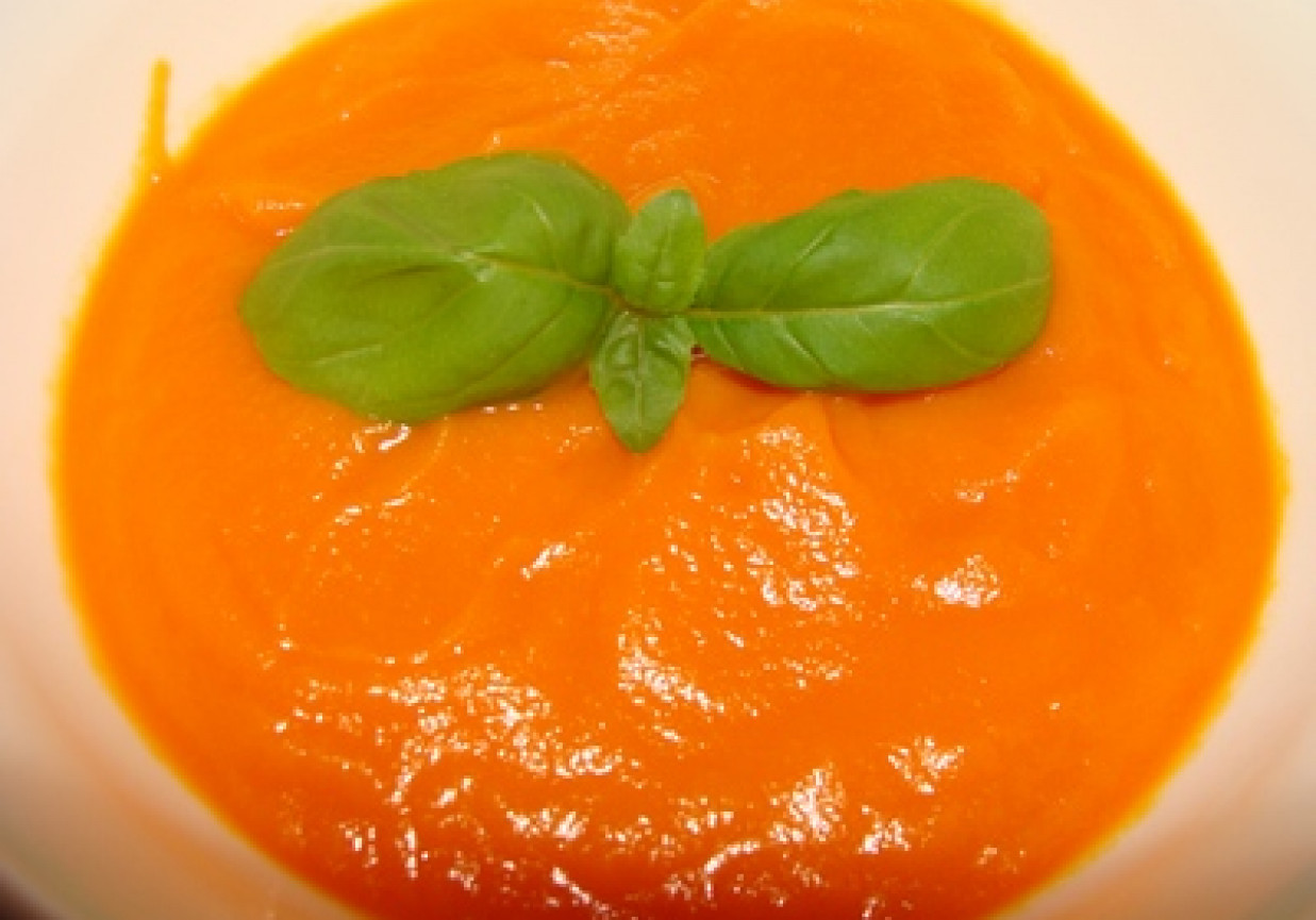 zupa krem z marchewką i chili foto