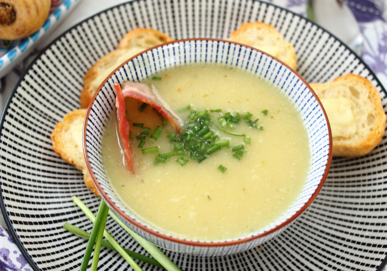 Zupa- krem z pasternaku i pora foto