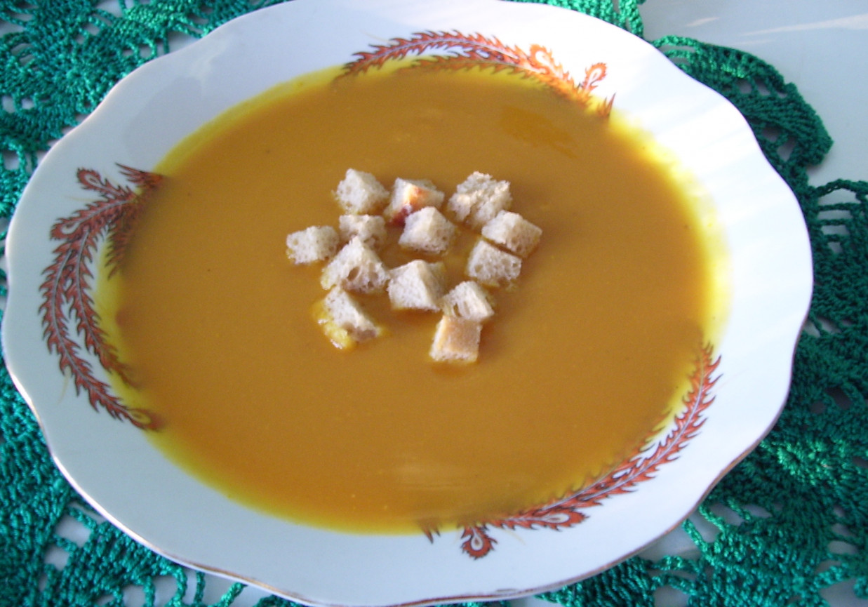 Zupa krem z pieczonej dyni Muscat foto
