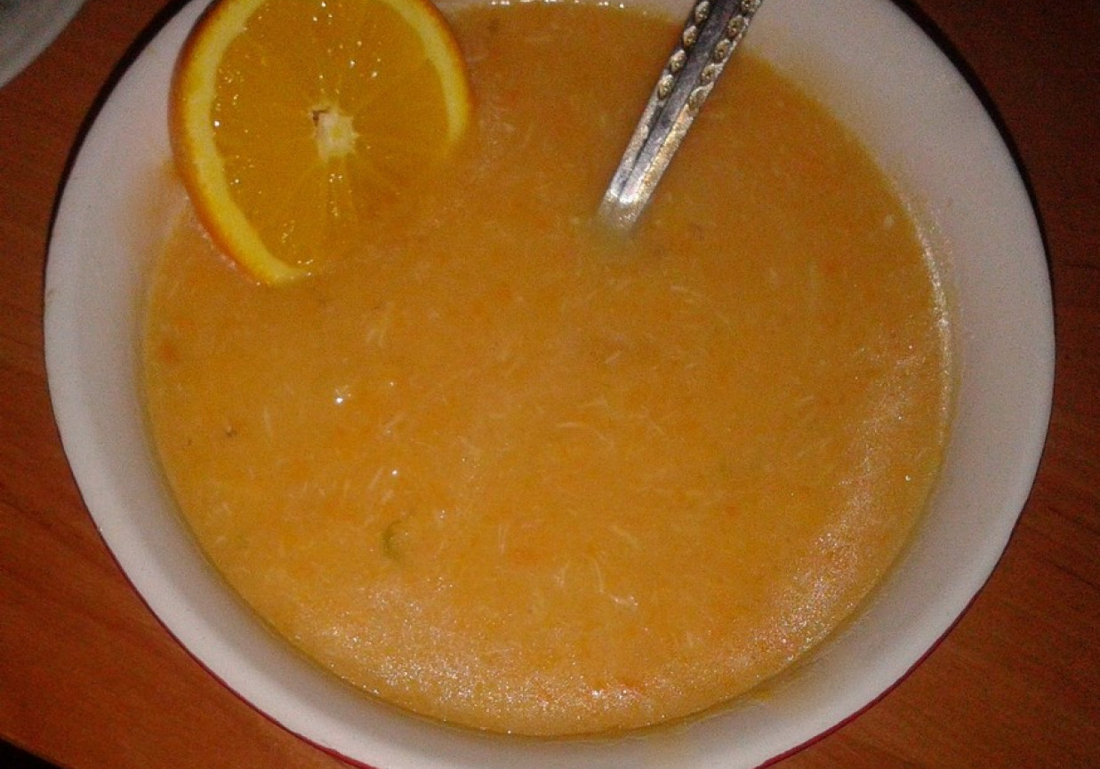 zupa krem z pomarańczą foto