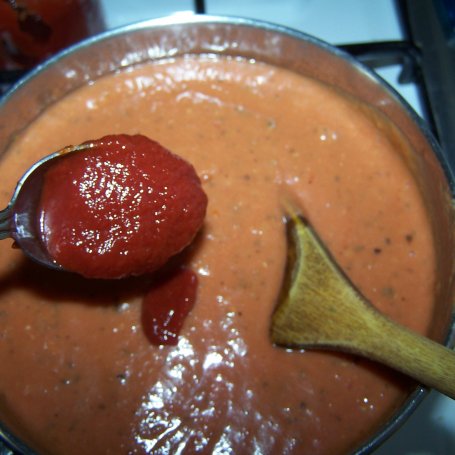 Krok 3 - zupa krem z pomidorów w stylu włoskim foto