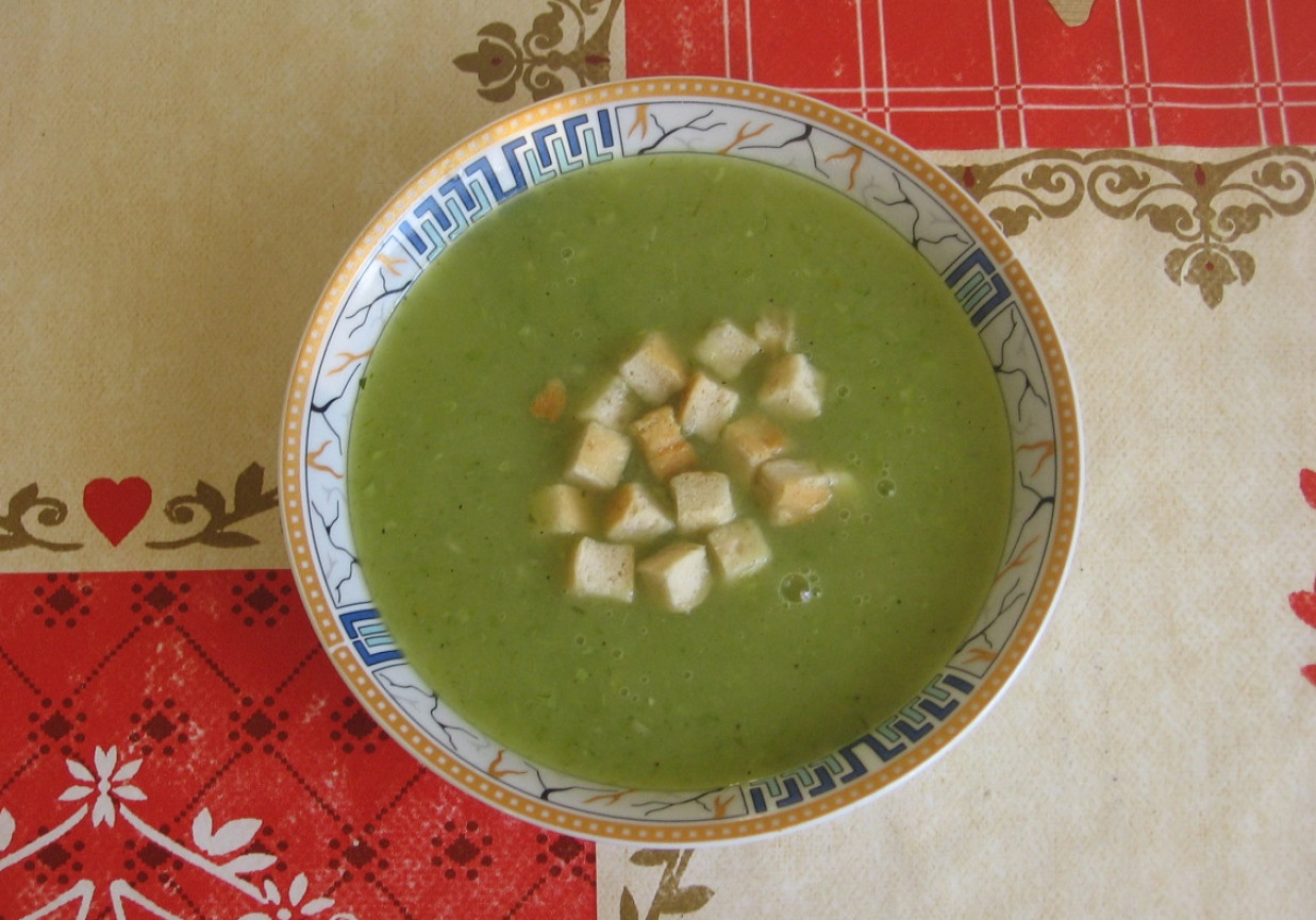 Zupa krem z pora i fasolki szparagowej foto