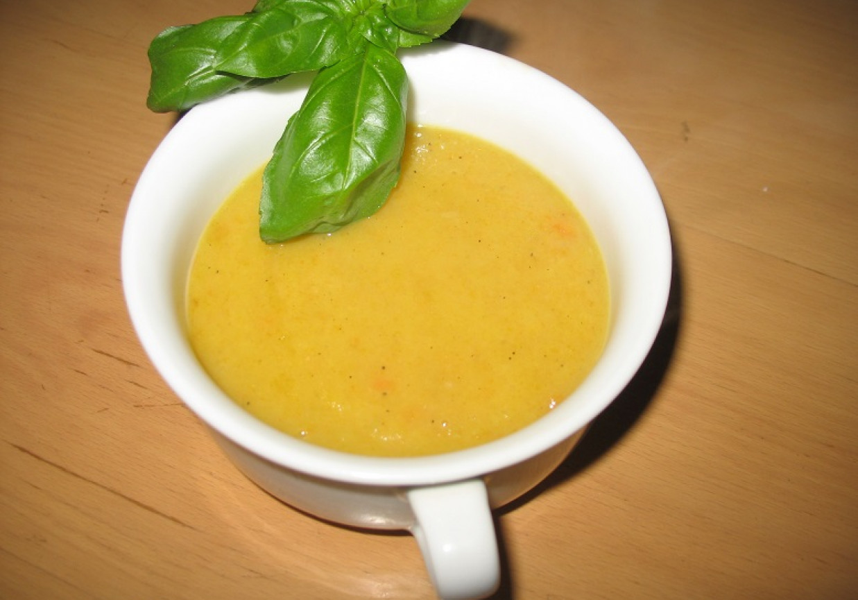 Zupa - krem z pora i marchewki foto