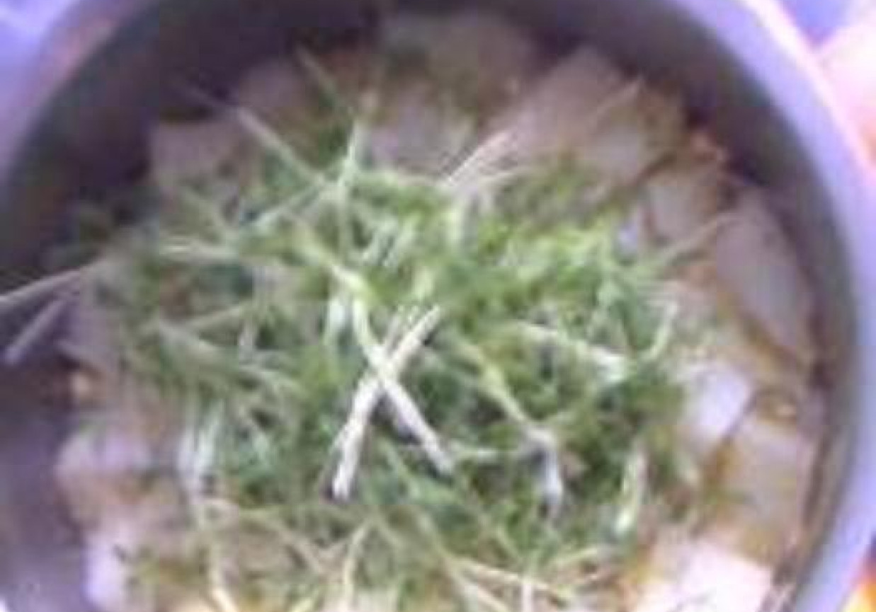 Zupa krem z rzeżuchą i jajkiem foto