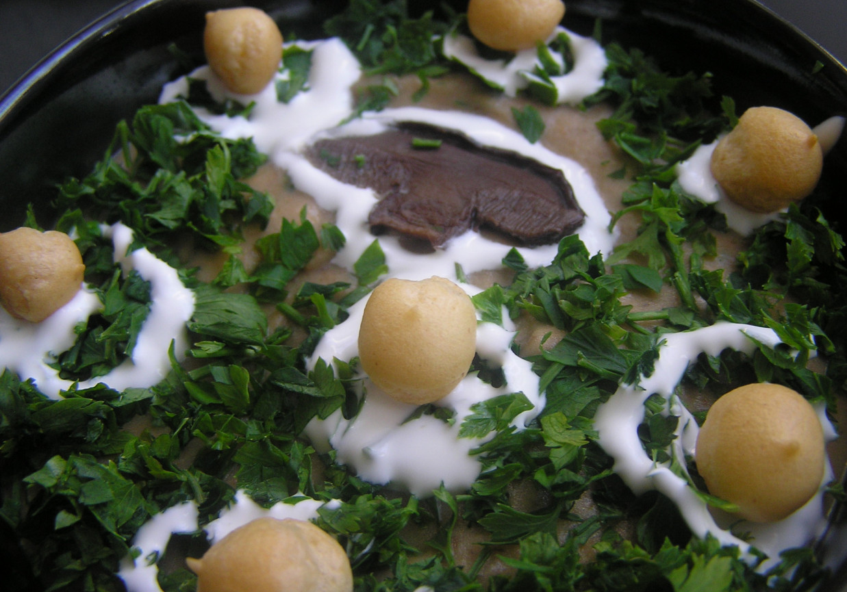 Zupa krem z suszonych grzybów foto