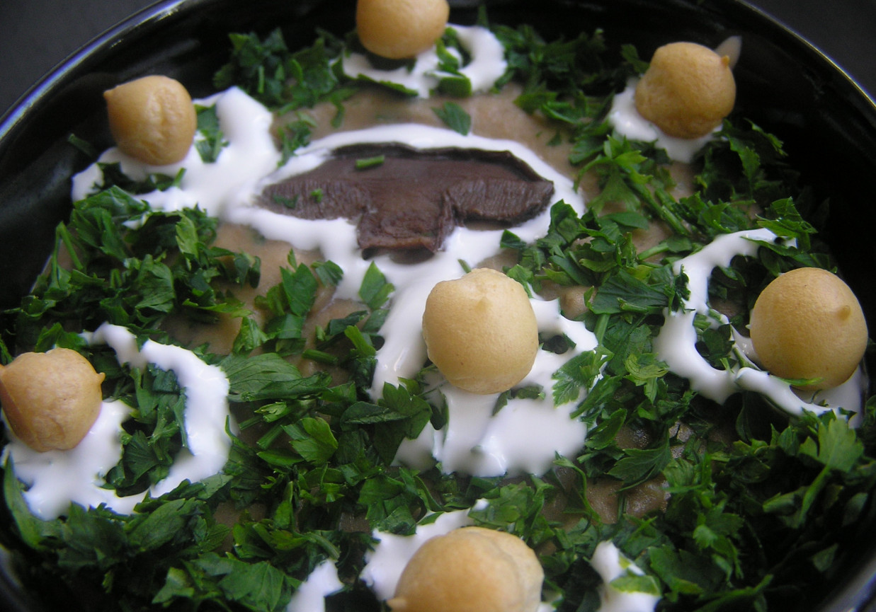 Zupa krem z suszonych grzybów foto