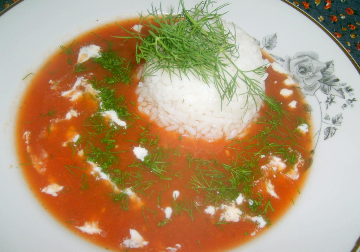 zupa krem ze świezych pomidorów... foto