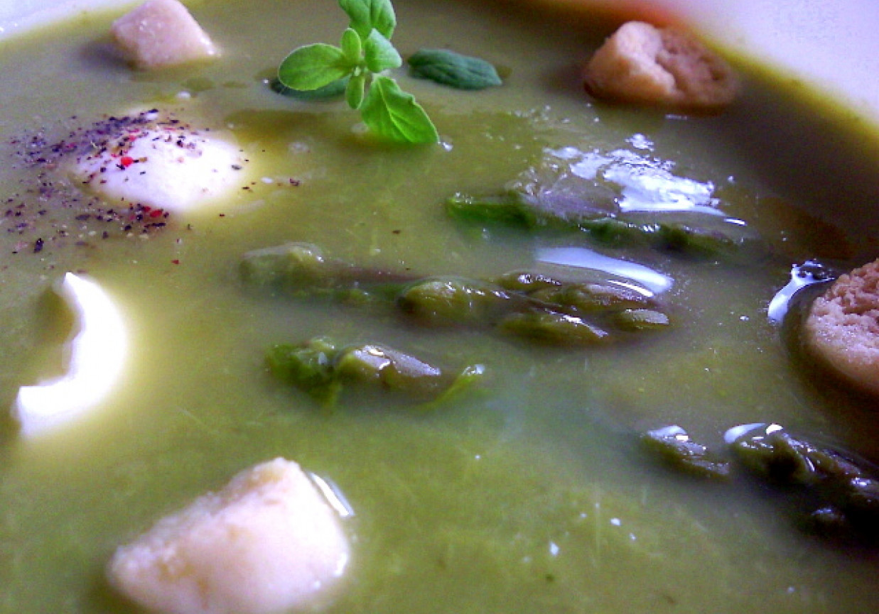 Zupa -krem ze szparagów foto