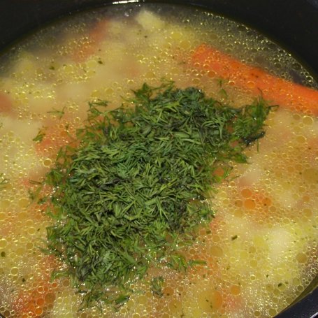 Krok 2 - Zupa krem ziemniaczano koperkowy z jajkiem i grzankami foto