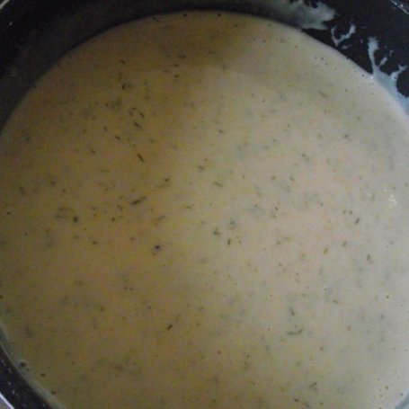 Krok 5 - Zupa krem ziemniaczano koperkowy z jajkiem i grzankami  foto