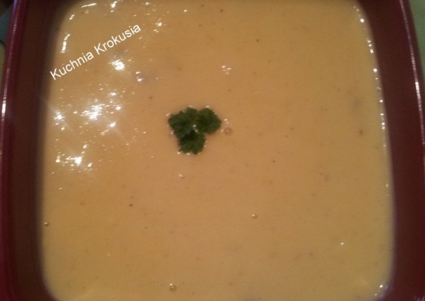 Fotografia przedstawiająca Zupa kremowa z boczkiem