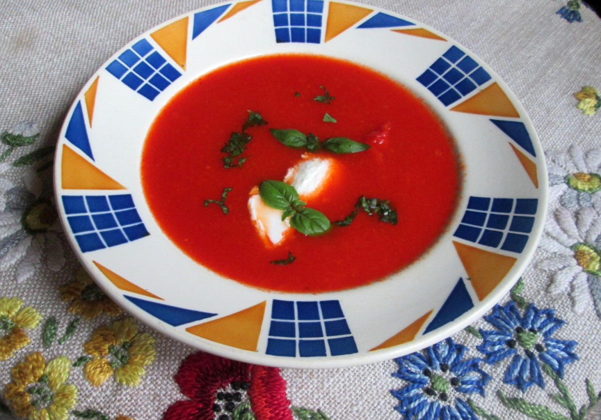 Zupa kremowo- paprykowa foto