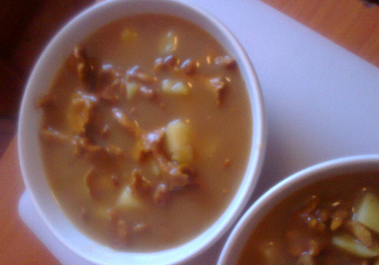 zupa kurkowa z kartoflami foto
