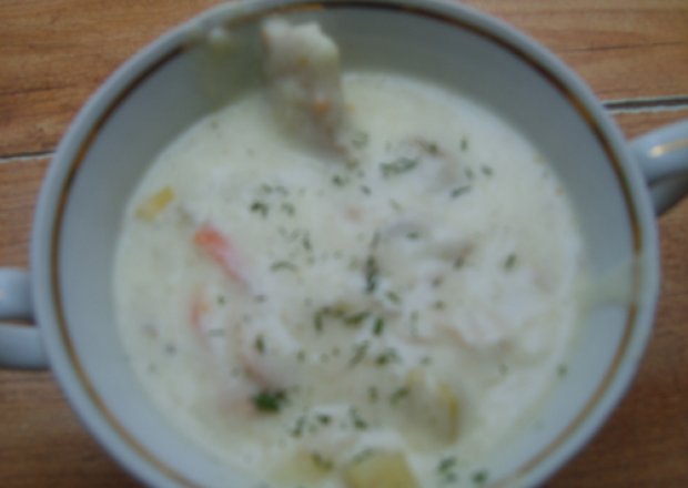 Fotografia przedstawiająca Zupa łososiowa