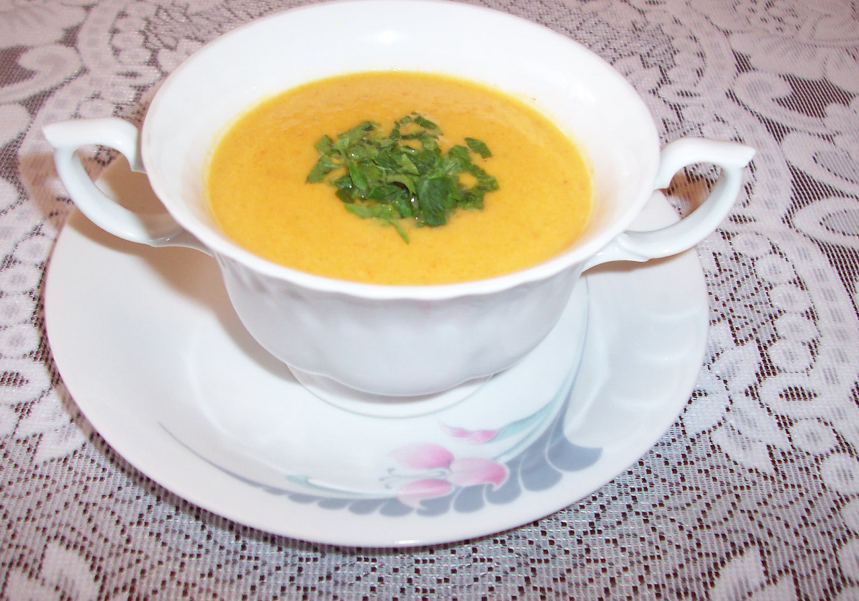 Zupa marchewkowo-serowa foto