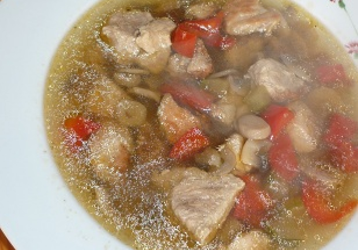 Zupa mięsna foto