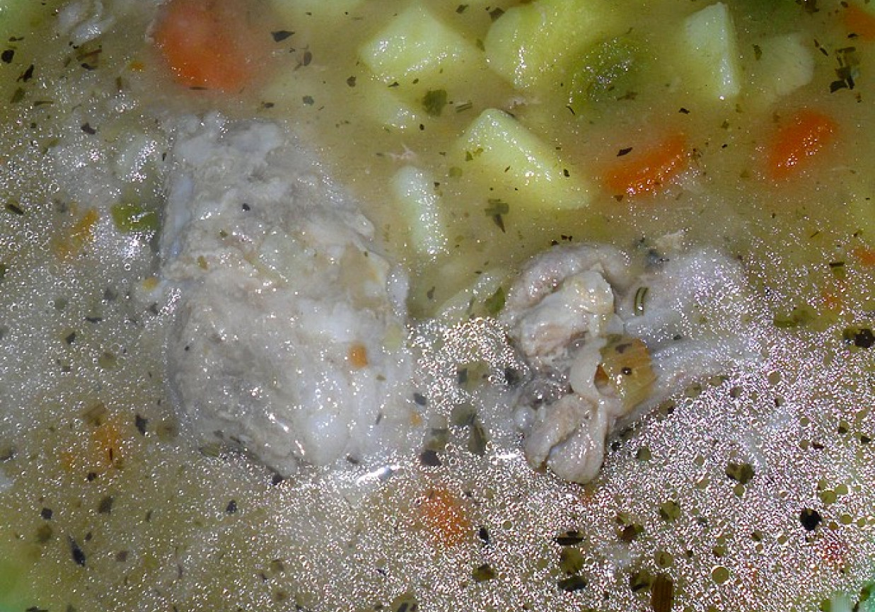 Zupa mięsno - warzywna na zasmażce foto