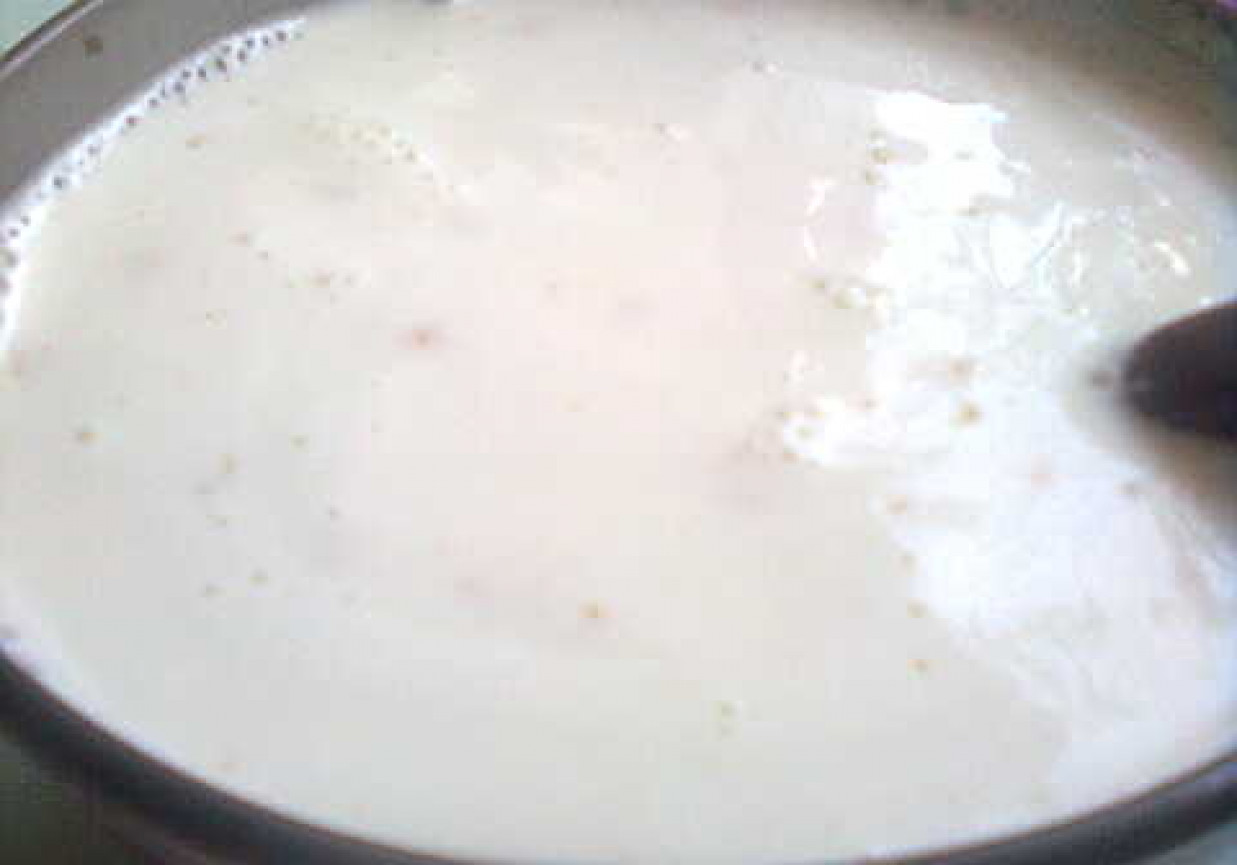 Zupa mleczna z płatkami owsianymi foto