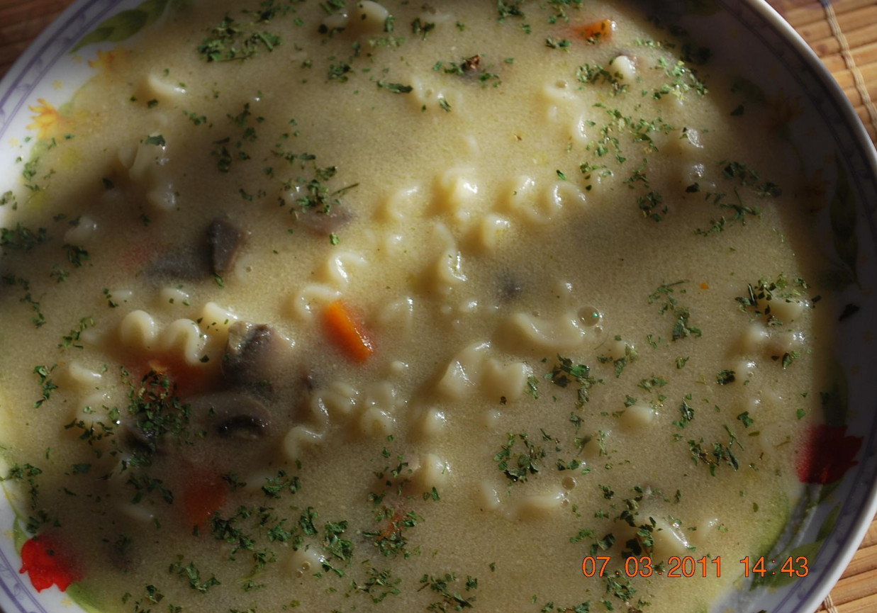 zupa pieczarkowa bez zmieniakow foto