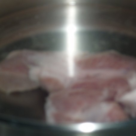 Krok 1 - Zupa pieczarkowa z mięsem  foto