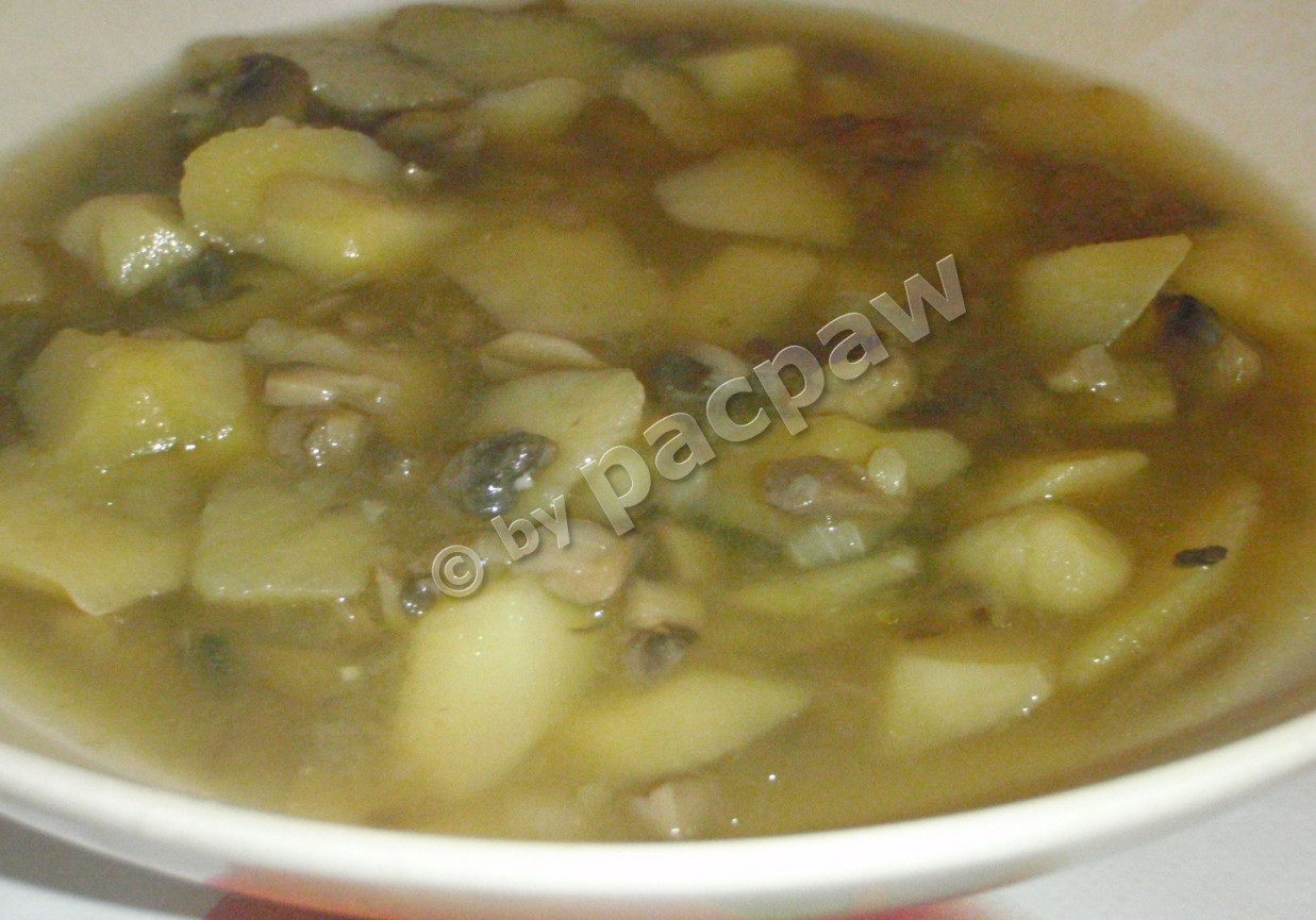Zupa pieczarkowa z ziemniaczkami - szybkowar foto