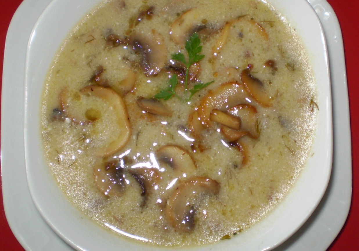 Zupa pieczarkowa z ziemniakami : foto