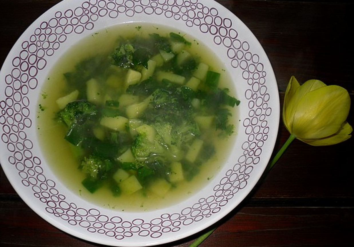Zupa pokrzywowo – brokułowa foto