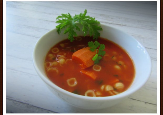 Fotografia przedstawiająca Zupa Pomidorowa na Bazie Mojego Przecieru Pomidorowego